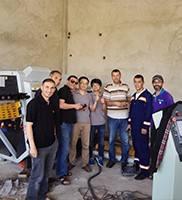 GUTE GQ40A 32*32MM Ijzer Rod Flat Bar Cutting Machine 48T/MIN 27