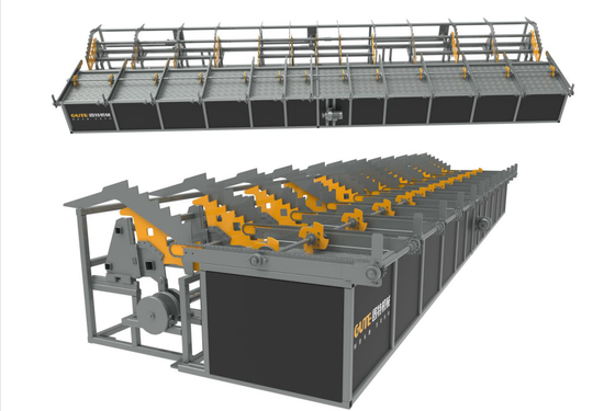 12m CNC van de Staalbar Automatische Rebar het Voeden Machineplc Controle