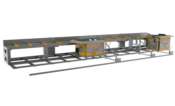 Goede prijs 11m Horizontaal Automatisch Rebar Buigende Machine Dubbel Hoofd online