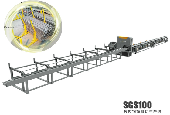 Goede prijs CNC de Scheerbeurtlijn 28m×3m×2m Rebar SGS 100 van de Staalbar van Shearline online