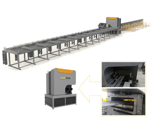 Goede prijs CNC-PLC-besturing Automatische scheerlijn voor het scheren van de rebar 100 ton Scheerlijnsnijmachines online