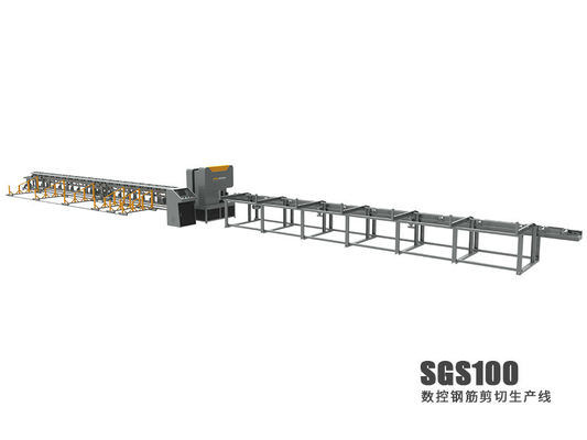 Goede prijs Scherpe Capaciteit 40mm CNC Rebar Scheerbeurtlijn 80m/Min Rebar Cutting Line online